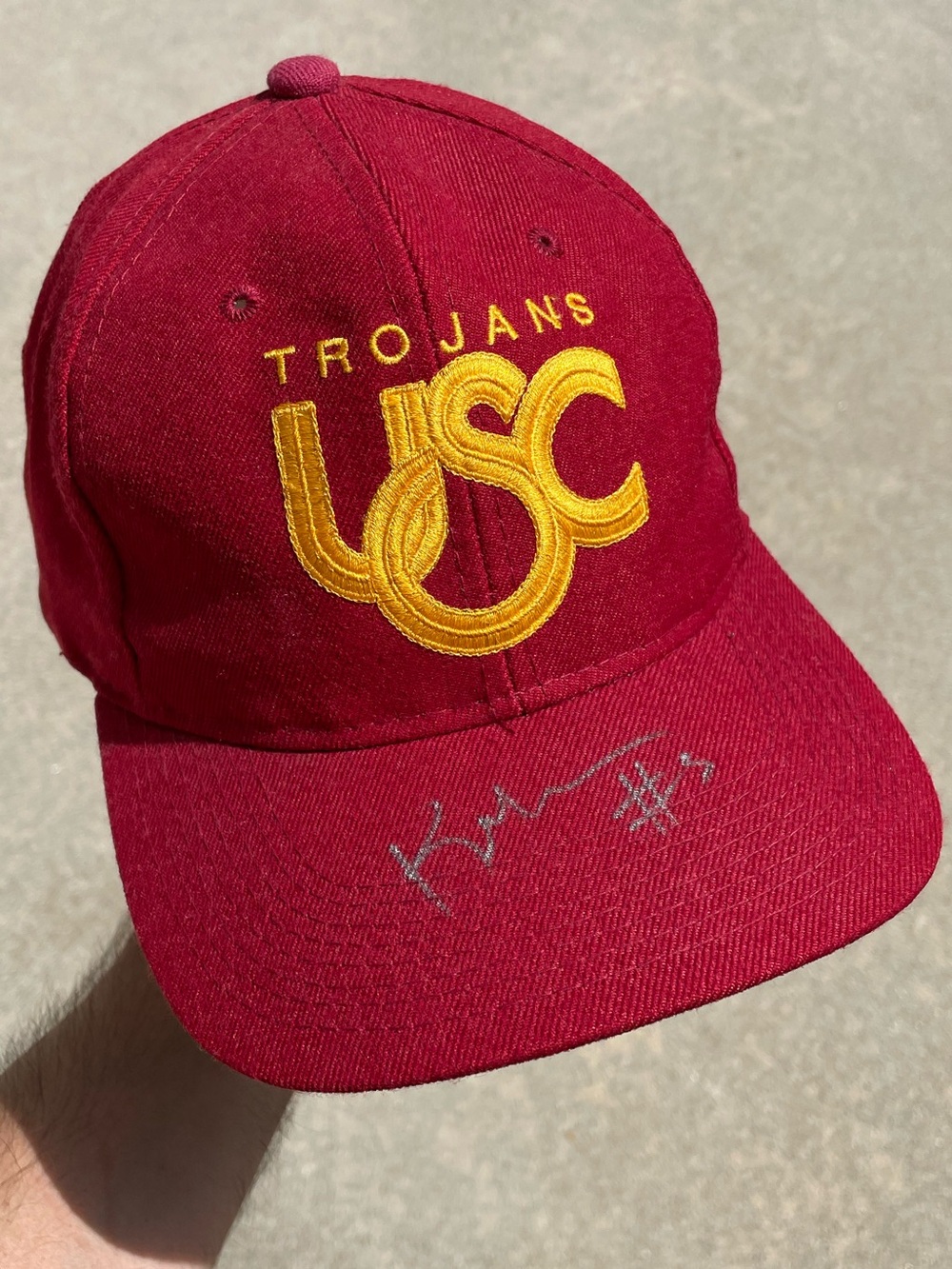 Vtg 80’s USC Keyshawn Johnson Signed Official NCAA College Snapback Hat JSA Cert